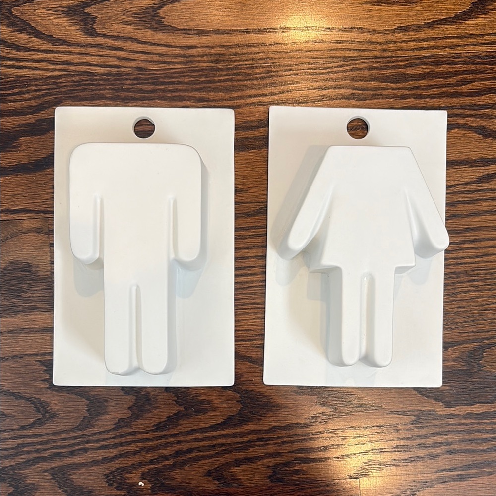 White CB2 Wall Vases